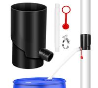 Kit de collecte d'eau de pluie, tonneau de collecte d'eau, kit de dérivation de baril récepteur de pluie résistant aux intempéries pour récupérer l'eau de pluie des gouttières, pour