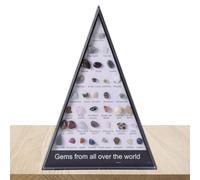 Kit de collection de pierres précieuses - Boîte de 36 pièces de spécimens minéraux naturels | Ensemble de roche et de minéraux d'agate pour étude géologique, activités en classe