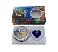 Kit de collier de perles de vœux pour enfants et adultes - Collier de perles faites un vœu - Kit de création d'amour - Kit de collier de perles d'huîtres d'eau douce - Collier avec médaillon en forme