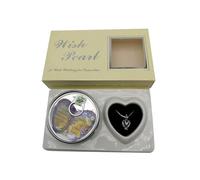 Kit de collier de perles faites un vœu - Collier de perles d'huîtres d'eau douce - Kit de création d'amour