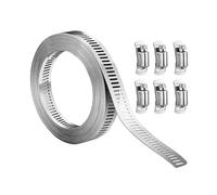 Kit de colliers de serrage, Collier de serrage réglable 11,5 pouces avec assortiment 8 fixations et équipement conduit