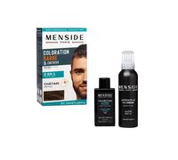 Kit de coloration barbe et cheveux 2 x 50 ml Menside CHATAIN