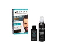 Kit de coloration barbe et moustache 2 x 50 ml Menside CHATAIN FONCE