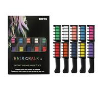 Kit de coloration capillaire pastel vibrant - 10 couleurs audacieuses | Coloration temporaire instantanée pour adultes | Idéal pour les fêtes, les vacances et le quotidien