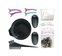 Kit de coloration de cheveux 11 pièces : ensemble d'outils de coloration de cheveux avec bol de teinture, pinceaux de teinture, pinces à cheveux, gants, pour la maison et les professionnels