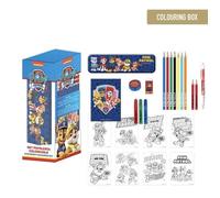 Kit De Coloréages Pat' Patrouille - Inclut Des Ftres, Peinture Aquarelle Et Des Crayons De Coulr, Trousse Et Carnet Pour Dessine