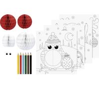 Heyda Kit de peinture 3D Animaux d'hiver, l/H : 195 mm × 210 mm