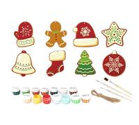Kit de Coloriage pour Décorations de Noël | Ornements Flocons de Neige de Noël | Décorations en Bois pour Chambre École Bureau Appartement - Cadeaux Thanksgiving Anniversaire Salle de Classe