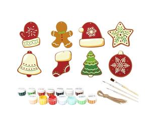 Kit de Coloriage pour Décorations de Noël | Ornements Flocons de Neige de Noël | Décorations en Bois pour Chambre École Bureau Appartement - Cadeaux Thanksgiving Anniversaire Salle de Classe