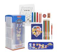 Kit de Coloriages Pat' Patrouille - Inclut des Feutres, Peinture Aquarelle et des Crayons de Couleur, Trousse et Carnet pour Dessiner - Loisirs Créatifs pour Enfant - Produit Original Conçu en Espagne