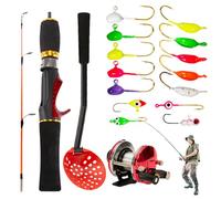 Kit de combinaison de canne à pêche - Ensemble de canne à pêche de voyage extensible | Accessoires Baitcast Spincast Équipement portable pour les passionnés débutants