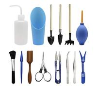 Kit de combinaison de jardin - Outils de plantation d'intérieur et d'extérieur - Outils à main avec poignée confortable - Kit portable pour transplanter et tailler - Outils de jardinage pour ameublir