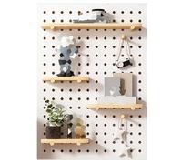 Kit de combinaison de panneaux perforés, présentoir mural et étagère de rangement pour l'organisation du garage