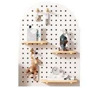 Kit de combinaison de panneaux perforés, présentoir mural et étagère de rangement pour l'organisation du garage