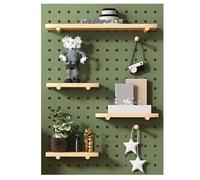 Kit de combinaison de panneaux perforés, présentoir mural et étagère de rangement pour l'organisation du garage