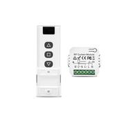 Kit de commande de volet roulant sans fil avec télécommande, compatible avec volets roulants, stores, stores, montage facile, port