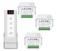 Kit de commande de volet roulant sans fil, module d'interrupteur de volet roulant, 1 télécommande pour 3 modules récepteurs indépendants, interrupteur sans fil pour volets roulants, stores et stores