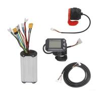 Kit de commande pour trottinette électrique avec écran LCD et interrupteur d'accélérateur et contrôleur pour scooters alimentés par batterie 24 V ou 36 V (36 + câble de données)