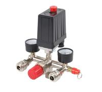 Kit de commande Valve pressostat compresseur d'air AC 90-120PSI, interrupteur Vertical, régulateur collecteur, jauges, soupape sécurité Pour applications industrielles