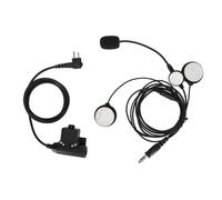 Kit de communication radio pour casque avec câble renforcé et microphone antibruit pour une voix claire et un son stéréo de qualité.
