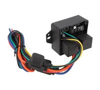 Kit de Commutateur de Ventilateur Thermique électrique Numérique, Contrôle de Température Réglable 12 V, Contrôleur de Ventilateurs Numériques à Double Ventilateur avec Fil de