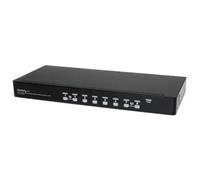 Kit de commutateur kvm usb à montage sur rack 1u 8 ports avec affichag