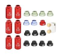Kit de comparateur de bullets, jauge de précision pour recharge, ensemble comparateur avec 14 inserts, 6 douilles, fournitures de recharge pour une mesure et une consistance précises de la cartouche