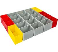 Kit de compartimentation I3 iB 72 L349xP265xH63mm bleu/jaune/orange/rouge/vert/gris