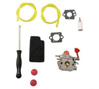 Kit de composants de carburateur pour 25 cc 2 temps pour souffleur de feuilles avec ensemble de 9 pièces pour une efficacité opérationnelle