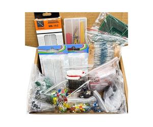 Kit de Composants Électroniques 2110 Pièces, Édition Ultime : Condensateurs, Résistances, LED, Circuit Imprimé DIP, Plaque D'Essai
