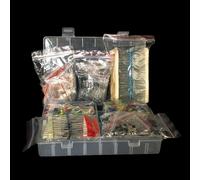 Kit de composants électroniques avec résistances, condensateurs, diodes et transistors pour projets DIY - LED 5 mm et 3 mm, 1N4148, 1N4007, S9012, S9013, 2N3904