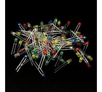 Kit de composants électroniques avec résistances, condensateurs, LED, diodes, transistors - Assortiment de résistances à film métallique et kit de démarrage DIY pour projets Arduino
