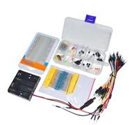 Kit de composants électroniques pour platine d'expérimentation LED, potentiomètre, condensateur pour Arduino projets de bricolage, étudiants, amateurs, apprentissage