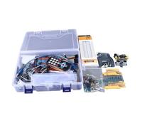 Kit de Composants électroniques, Résistance de Buzzer LED 830 Breadboard, Module d'alimentation, Capteur de Température et d'humidité, LED, Potentiomètre, Kit de Démarrage