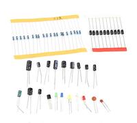 1390PCS Ensemble de Composants Electroniques, Condensateur Electrolytique à Résistance Kit Condensateur en Céramique à Transistor à Diode LED