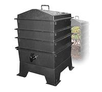 Kit de compost de vers d'extérieur robuste portable et facile à assembler, création rapide de sol fertile, 3/5 plateaux, idéal pour le compostage dans le jardin