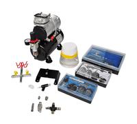 vidaXL Kit de compresseur d'aérographe avec 3 pistolets