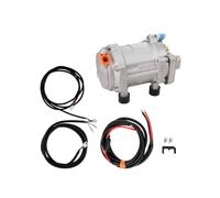 Kit De Compresseur Électrique For Climatisation Automobile, Voiture, Camion | Compresseur AC en aluminium avec embrayage stable à rainure unique(E-48V)