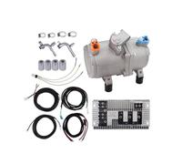 Kit De Compresseur Électrique For Climatisation Automobile, Voiture, Camion | Compresseur AC en aluminium avec embrayage stable à rainure unique(S-12V)