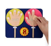 Kit De Comptage Des Doigts En Tissu, Jouet Éducatif Pour Enfants, Ensemble De Nombres De Doigts, Matériel Pédagogique De Maths