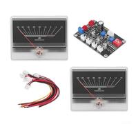 Kit de compteur de niveau audio VU avec carte pilote et pré-amplificateur pour studios d'enregistrement, modifications audio de voiture et audio domestique avec rétroéclairage réglable et oscillation