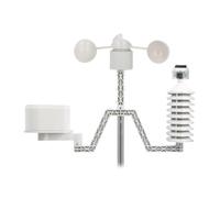 Kit de Compteur Météo, Anémomètre à Girouette, Capteur de Mesure de Vitesse, Connecteur RJ11, 3 Tasses, Jauge de Direction du Vent pour Compteur Météo