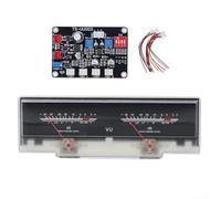 Kit de compteur VU analogique avec carte pilote, panneau de jauge de volume rétroéclairé réglable, indicateur de niveau audio pour modification audio en studio et voiture, module d'équipement sonore à