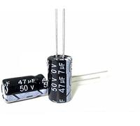 Kit de condensateur 100 pièces 50 v47uf 47 uf50v authentique nouveau condensateur électrolytique en aluminium 6 * 7 condensateurs Composant