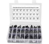 Kit de condensateur 500 Pcs/lot bricolage 0.1 UF-1000 UF 24 valeurs condensateurs électrolytiques en aluminium 16-50 V mélange condensateur électrolytique kit assorti ensemble de condensateurs de boît