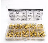 Kit de condensateur d'accessoires électroniques 500 pièces condensateurs de condensateur céramique multicouche monolithique Appareils électroniques