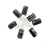 Kit de condensateur électrolytique radial assorti avec haute densité de capacité pour alimentation et circuits audio, 10 x 20 mm, plusieurs tensions nominales incluses (combinaison)