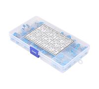 Kit de condensateur en céramique - 300 pièces High Capacitance Compact Condensors, 15 valeurs assorties pour les projets de réparation électronique et de bricolage, boîte de