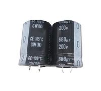 Kit de condensateurs, 2 pièces/10 pièces GW 25 x 35 mm 200 V 680 uF, condensateurs d'alimentation intégrés(2PCS)