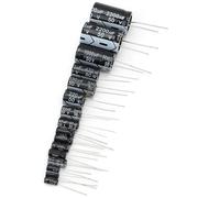 Kit de condensateurs électrolytiques 150 pièces 50 V | Assortiment de 1uF à 2200uF pour la réparation électronique/circuits audio/fournitures électriques | Longue durée de vie et